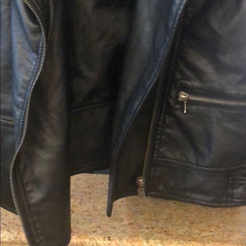 Aqua Leather Jacket - image 3